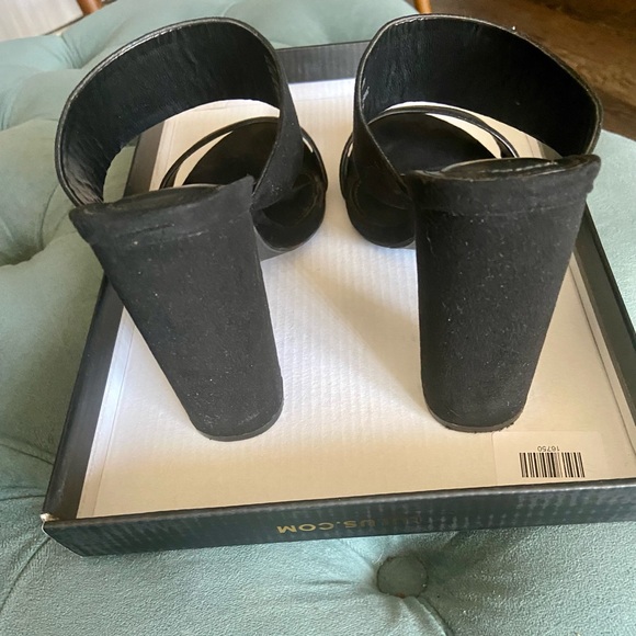 Marlowe Black Suede High Heel Sandals - Picture 7 of 8
